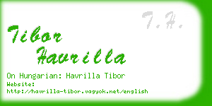 tibor havrilla business card